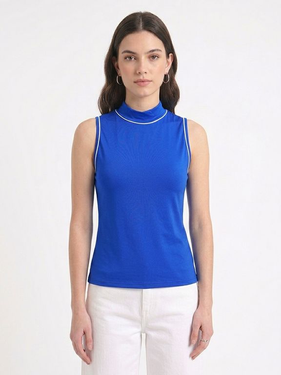 Blusa Suplex Para Mujer - Azulino