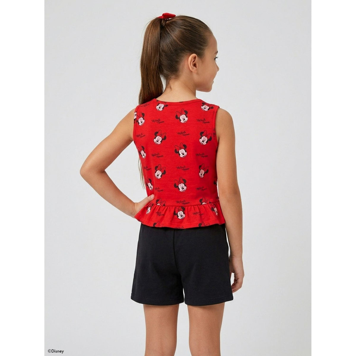 Conjunto Minnie Niña Disney Clásicos Verano - Rojo