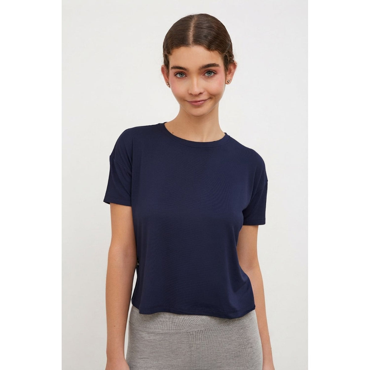 Polo Básico para Mujer - Azul Marino