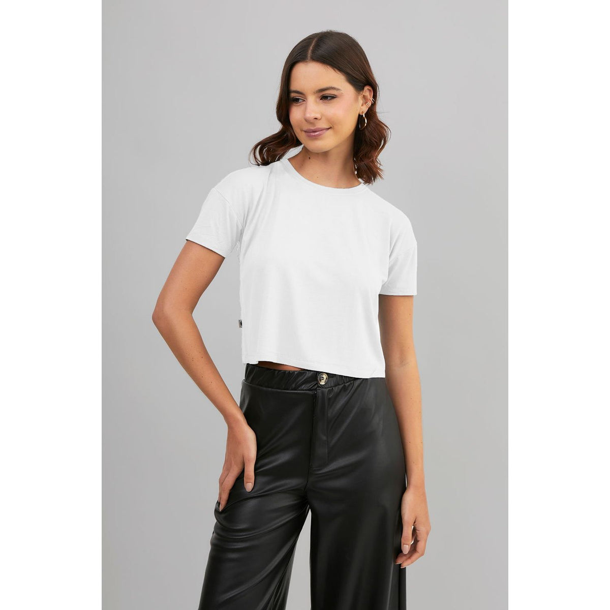 Polo Básico para Mujer - Blanco