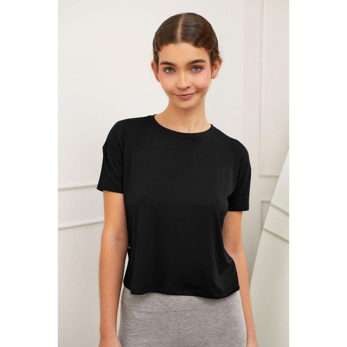 Polo Básico para Mujer - Negro