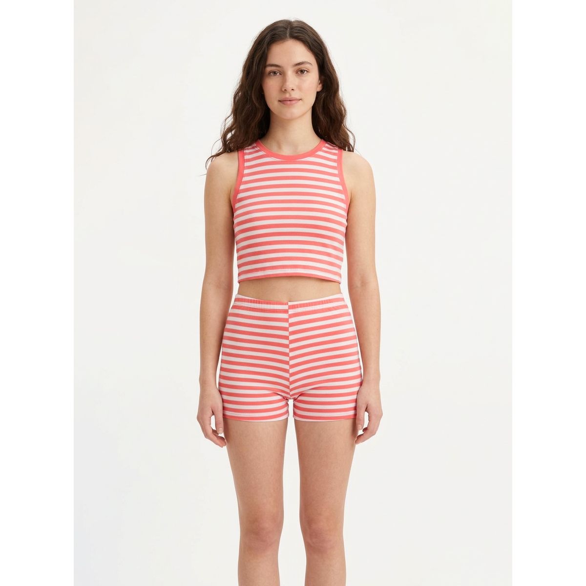 Conjunto Rayas Coral