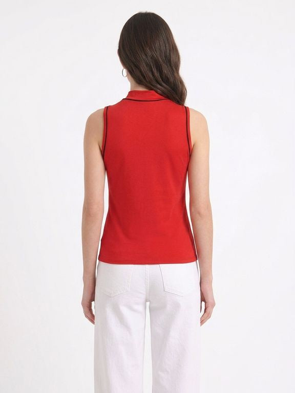 Blusa Suplex Para Mujer - Rojo