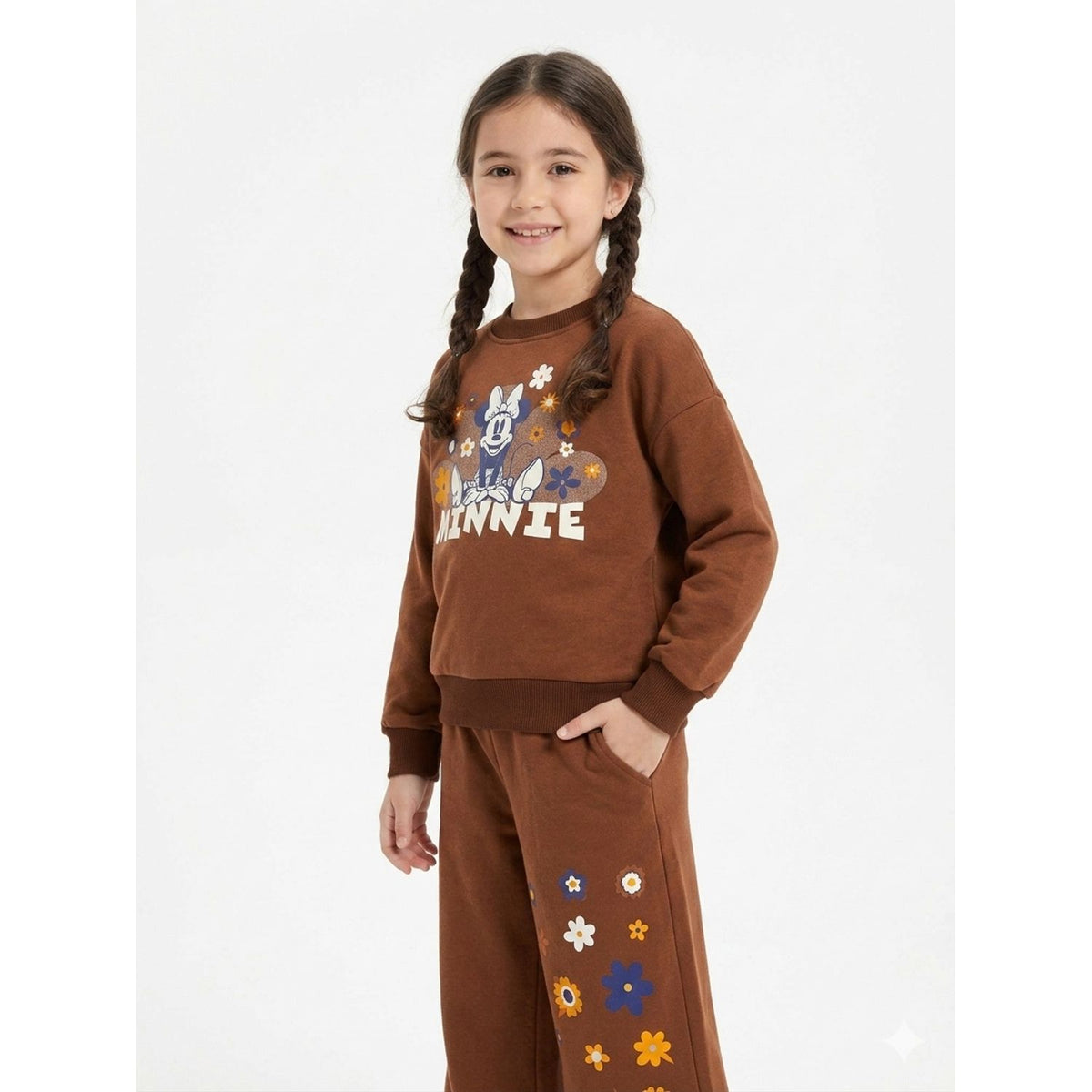 Conjunto Minnie Niña Disney Clásicos - Marrón