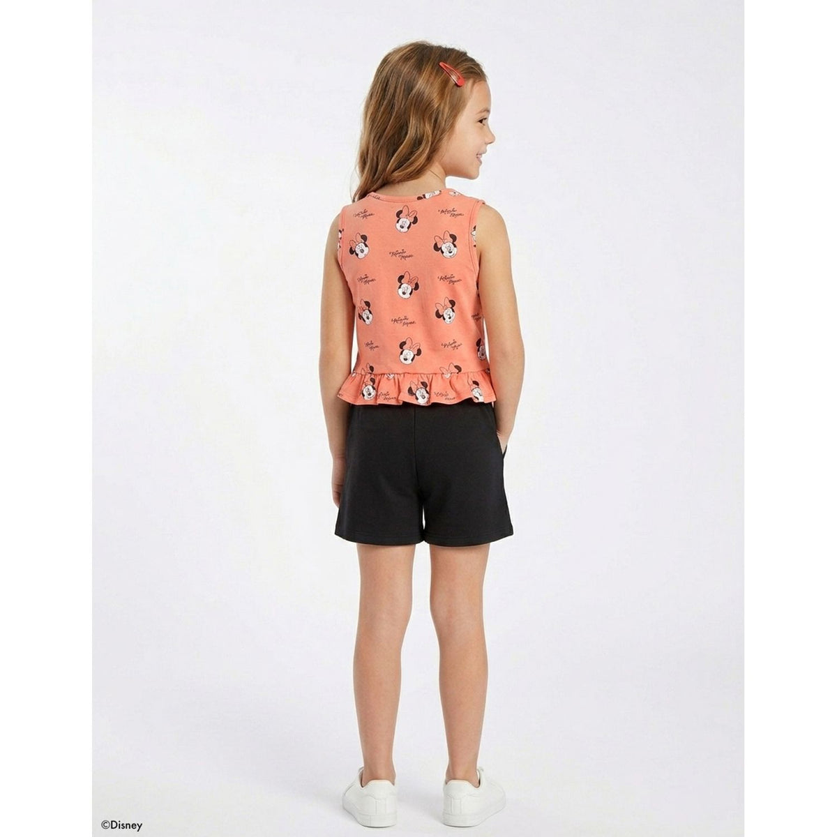 Conjunto Minnie Niña Disney Clásicos Verano - Coral