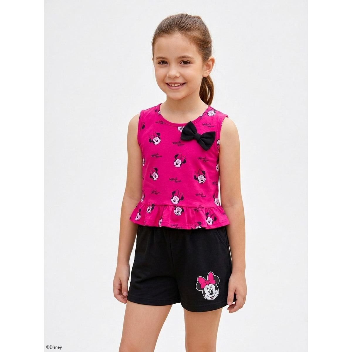 Conjunto Minnie Niña Disney Clásicos Verano - Fucsia