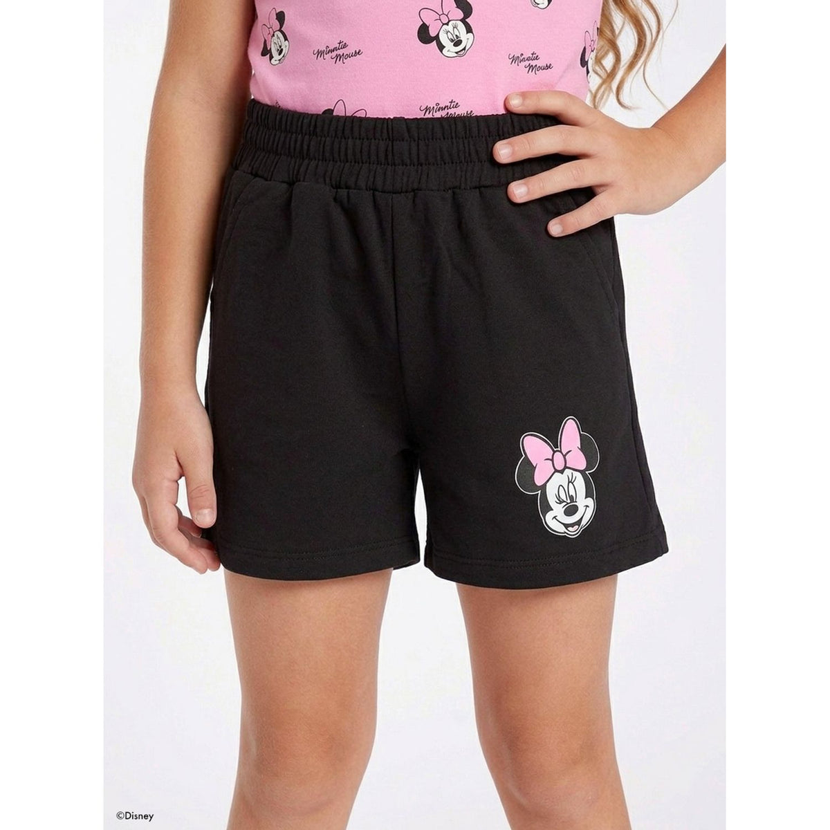 Conjunto Minnie Niña Disney Clásicos Verano - Rosado Bebé