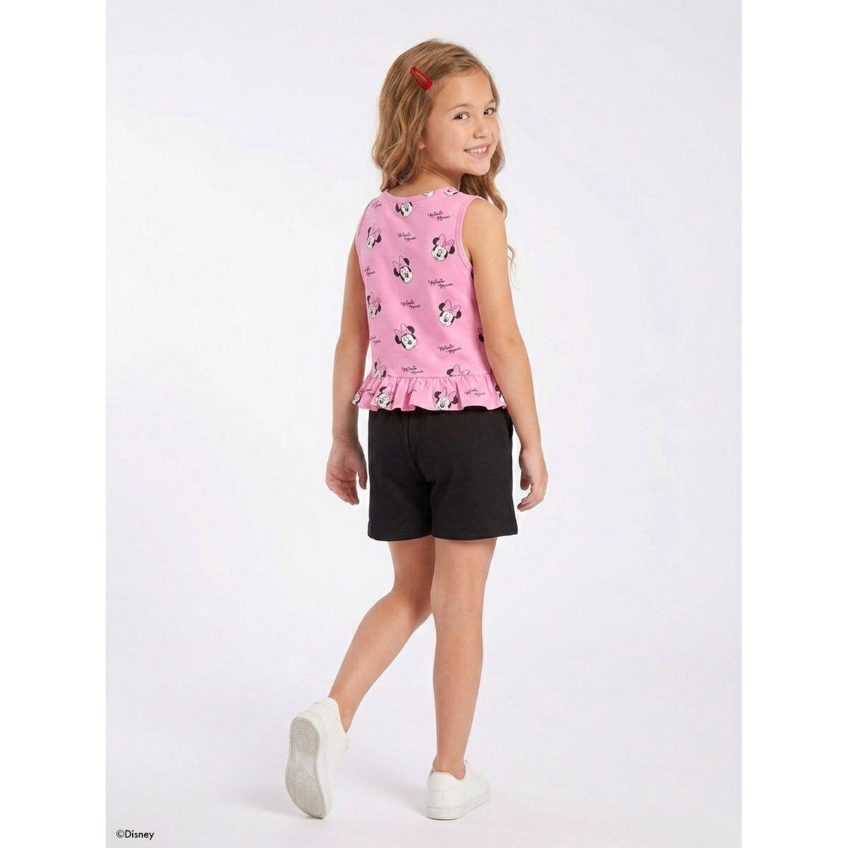 Conjunto Minnie Niña Disney Clásicos Verano - Rosado Bebé