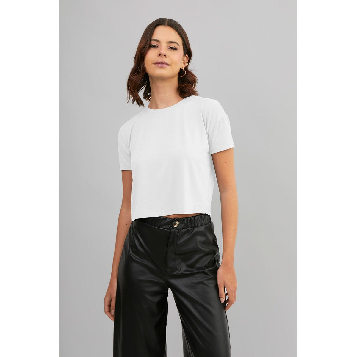 Polo Básico para Mujer - Blanco