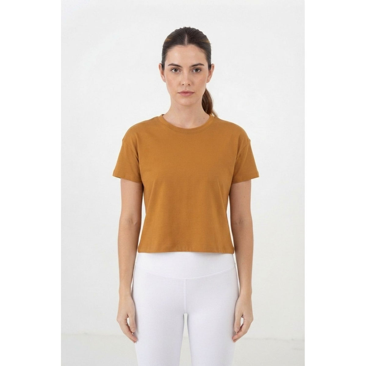 Polo Básico para Mujer - Camel